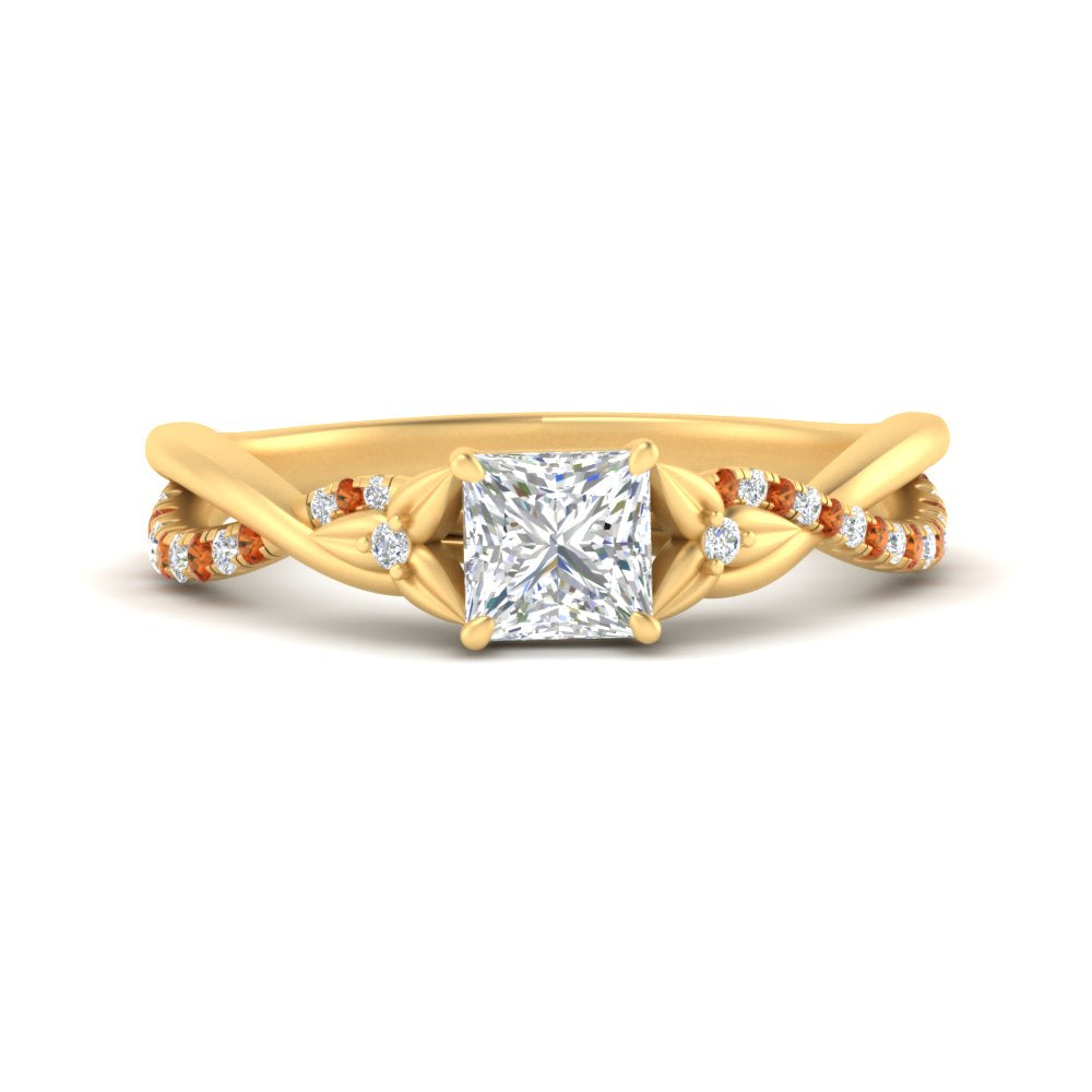 infinity-daisy-floral-princess-cut-orange-sapphire-engagement-ring-in-yellow-gold-FD9986PRRGSAOR-NL-YG