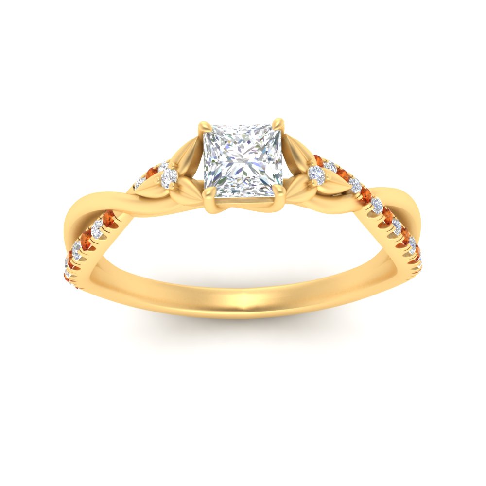 infinity-daisy-floral-princess-cut-orange-sapphire-engagement-ring-in-yellow-gold-FD9986PRRGSAOR-NL-YG