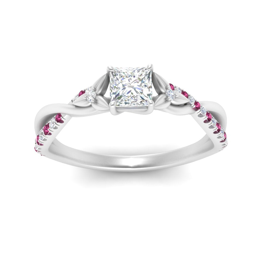 infinity-daisy-floral-princess-cut-pink-sapphire-engagement-ring-in-white-gold-FD9986PRRGSADRPI-NL-WG