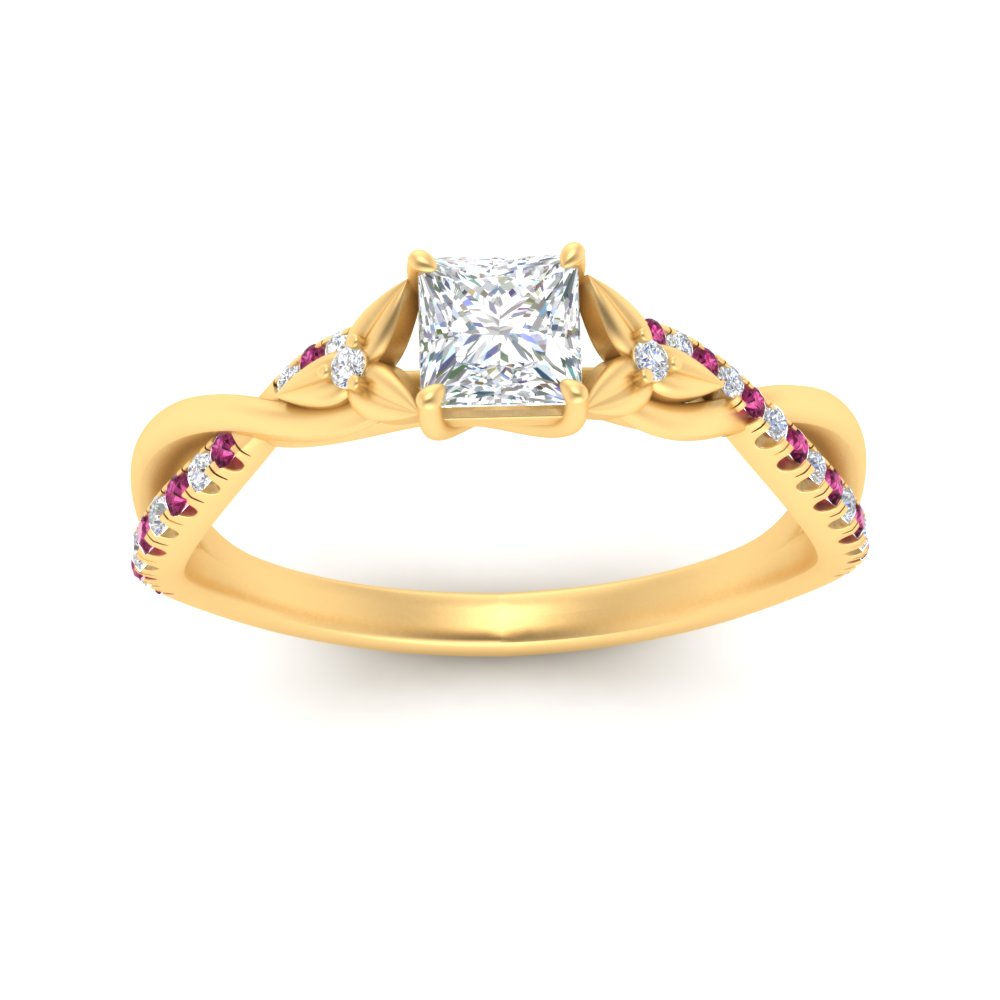 infinity-daisy-floral-princess-cut-pink-sapphire-engagement-ring-in-yellow-gold-FD9986PRRGSADRPI-NL-YG
