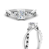 Load image into Gallery viewer, infinity-daisy-floral-radiant-cut-black-diamond-engagement-ring-in-white-gold-FD9986RARGBLACK-NL-WG