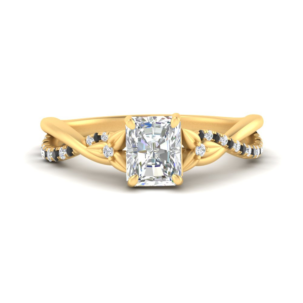 infinity-daisy-floral-radiant-cut-black-diamond-engagement-ring-in-yellow-gold-FD9986RARGBLACK-NL-YG