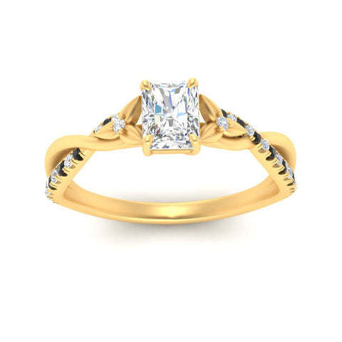 infinity-daisy-floral-radiant-cut-black-diamond-engagement-ring-in-yellow-gold-FD9986RARGBLACK-NL-YG