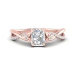 Load image into Gallery viewer, infinity-daisy-floral-radiant-cut-diamond-engagement-ring-in-rose-gold-FD9986RARANGLE3-NL-RG

