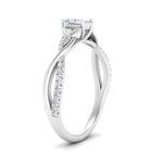 Load image into Gallery viewer, infinity-daisy-floral-radiant-cut-diamond-engagement-ring-in-white-gold-FD9986RAR-NL-WG
