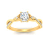 Load image into Gallery viewer, infinity-daisy-floral-radiant-cut-diamond-engagement-ring-in-yellow-gold-FD9986RAR-NL-YG