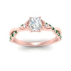 Load image into Gallery viewer, infinity-daisy-floral-radiant-cut-emerald-engagement-ring-in-rose-gold-FD9986RARGEMGR-NL-RG