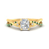 Load image into Gallery viewer, infinity-daisy-floral-radiant-cut-emerald-engagement-ring-in-yellow-gold-FD9986RARGEMGR-NL-YG