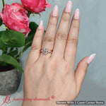 Load image into Gallery viewer, infinity-daisy-floral-radiant-cut-diamond-engagement-ring-in-rose-gold-FD9986RARANGLE3-NL-RG
