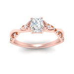Load image into Gallery viewer, infinity-daisy-floral-radiant-cut-orange-sapphire-engagement-ring-in-rose-gold-FD9986RARGSAOR-NL-RG
