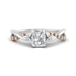 Load image into Gallery viewer, infinity-daisy-floral-radiant-cut-orange-sapphire-engagement-ring-in-white-gold-FD9986RARGSAOR-NL-WG
