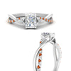 Load image into Gallery viewer, infinity-daisy-floral-radiant-cut-orange-sapphire-engagement-ring-in-white-gold-FD9986RARGSAOR-NL-WG