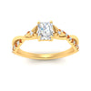 Load image into Gallery viewer, infinity-daisy-floral-radiant-cut-orange-sapphire-engagement-ring-in-yellow-gold-FD9986RARGSAOR-NL-YG