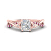 Load image into Gallery viewer, infinity-daisy-floral-radiant-cut-pink-sapphire-engagement-ring-in-rose-gold-FD9986RARGSADRPI-NL-RG