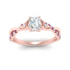 Load image into Gallery viewer, infinity-daisy-floral-radiant-cut-pink-sapphire-engagement-ring-in-rose-gold-FD9986RARGSADRPI-NL-RG