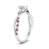 Load image into Gallery viewer, infinity-daisy-floral-radiant-cut-pink-sapphire-engagement-ring-in-white-gold-FD9986RARGSADRPI-NL-WG