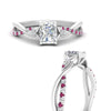 Load image into Gallery viewer, infinity-daisy-floral-radiant-cut-pink-sapphire-engagement-ring-in-white-gold-FD9986RARGSADRPI-NL-WG