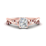 Load image into Gallery viewer, infinity-daisy-floral-radiant-cut-ruby-engagement-ring-in-rose-gold-FD9986RARGRUDR-NL-RG
