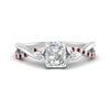 Load image into Gallery viewer, infinity-daisy-floral-radiant-cut-ruby-engagement-ring-in-white-gold-FD9986RARGRUDR-NL-WG