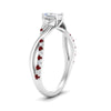 Load image into Gallery viewer, infinity-daisy-floral-radiant-cut-ruby-engagement-ring-in-white-gold-FD9986RARGRUDR-NL-WG