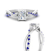 Load image into Gallery viewer, infinity-daisy-floral-radiant-cut-sapphire-engagement-ring-in-white-gold-FD9986RARGSABL-NL-WG