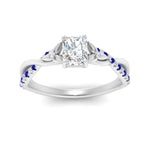 Load image into Gallery viewer, infinity-daisy-floral-radiant-cut-sapphire-engagement-ring-in-white-gold-FD9986RARGSABL-NL-WG