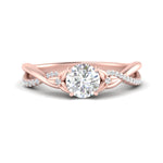 Load image into Gallery viewer, infinity-daisy-floral-round-cut-diamond-engagement-ring-in-rose-gold-FD9986ROR-NL-RG
