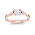 Load image into Gallery viewer, infinity-daisy-floral-round-cut-diamond-engagement-ring-in-rose-gold-FD9986ROR-NL-RG
