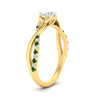 Load image into Gallery viewer, infinity-daisy-floral-round-cut-emerald-engagement-ring-in-yellow-gold-FD9986RORGEMGR-NL-YG