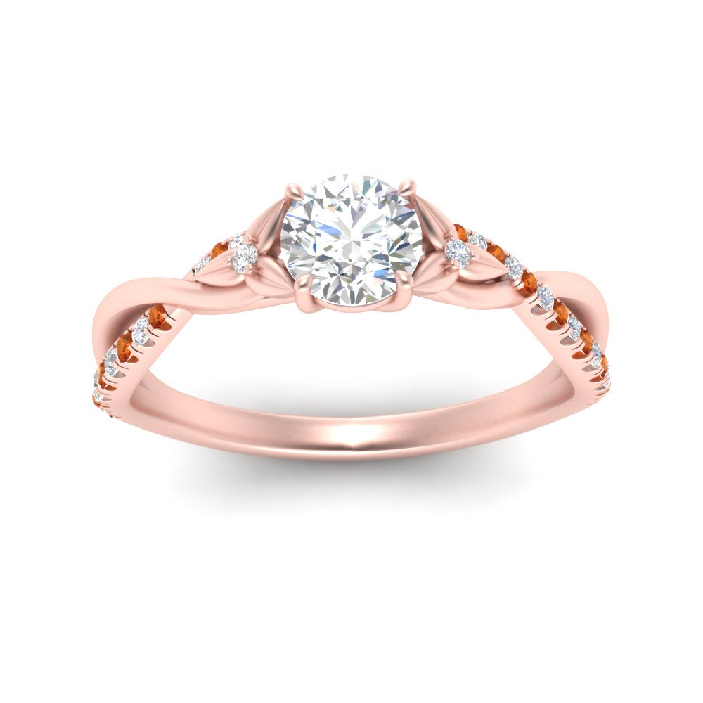 infinity-daisy-floral-round-cut-orange-sapphire-engagement-ring-in-rose-gold-FD9986RORGSAOR-NL-RG