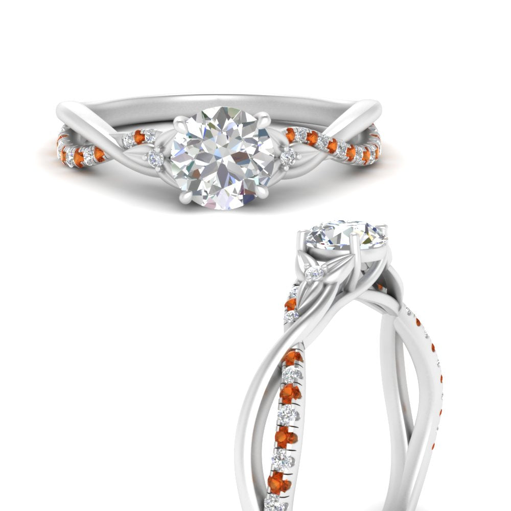 infinity-daisy-floral-round-cut-orange-sapphire-engagement-ring-in-white-gold-FD9986RORGSAOR-NL-WG