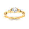 Load image into Gallery viewer, infinity-daisy-floral-round-cut-orange-sapphire-engagement-ring-in-yellow-gold-FD9986RORGSAOR-NL-YG
