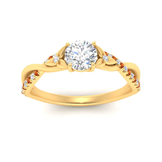infinity-daisy-floral-round-cut-orange-sapphire-engagement-ring-in-yellow-gold-FD9986RORGSAOR-NL-YG