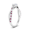 Load image into Gallery viewer, infinity-daisy-floral-round-cut-pink-sapphire-engagement-ring-in-white-gold-FD9986RORGSADRPI-NL-WG