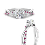 Load image into Gallery viewer, infinity-daisy-floral-round-cut-pink-sapphire-engagement-ring-in-white-gold-FD9986RORGSADRPI-NL-WG
