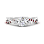 Load image into Gallery viewer, infinity-daisy-floral-round-cut-ruby-engagement-ring-in-white-gold-FD9986RORGRUDR-NL-WG
