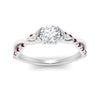Load image into Gallery viewer, infinity-daisy-floral-round-cut-ruby-engagement-ring-in-white-gold-FD9986RORGRUDR-NL-WG