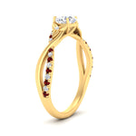 Load image into Gallery viewer, infinity-daisy-floral-round-cut-ruby-engagement-ring-in-yellow-gold-FD9986RORGRUDR-NL-YG
