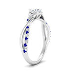 Load image into Gallery viewer, infinity-daisy-floral-round-cut-sapphire-engagement-ring-in-white-gold-FD9986RORGSABL-NL-WG
