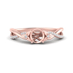 Load image into Gallery viewer, infinity-daisy-floral-semi-mount-diamond-engagement-ring-in-rose-gold-FD9986SMR-NL-RG.jpg
