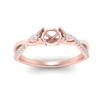 Load image into Gallery viewer, infinity-daisy-floral-semi-mount-diamond-engagement-ring-in-rose-gold-FD9986SMR-NL-RG.jpg
