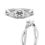 Load image into Gallery viewer, infinity-daisy-floral-semi-mount-diamond-engagement-ring-in-white-gold-FD9986SMR-NL-WG.jpg
