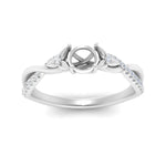 Load image into Gallery viewer, infinity-daisy-floral-semi-mount-diamond-engagement-ring-in-white-gold-FD9986SMR-NL-WG.jpg
