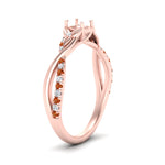 Load image into Gallery viewer, infinity-daisy-floral-semi-mount-orange-sapphire-engagement-ring-in-rose-gold-FD9986SMRGSAOR-NL-RG.jpg
