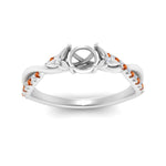 Load image into Gallery viewer, infinity-daisy-floral-semi-mount-orange-sapphire-engagement-ring-in-white-gold-FD9986SMRGSAOR-NL-WG.jpg

