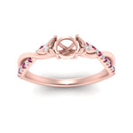 Load image into Gallery viewer, infinity-daisy-floral-semi-mount-pink-sapphire-engagement-ring-in-rose-gold-FD9986SMRGSADRPI-NL-RG.jpg
