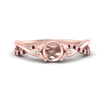 Load image into Gallery viewer, infinity-daisy-floral-semi-mount-ruby-engagement-ring-in-rose-gold-FD9986SMRGRUDR-NL-RG.jpg
