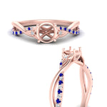 Load image into Gallery viewer, infinity-daisy-floral-semi-mount-sapphire-engagement-ring-in-rose-gold-FD9986SMRGSABL-NL-RG.jpg
