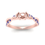 Load image into Gallery viewer, infinity-daisy-floral-semi-mount-sapphire-engagement-ring-in-rose-gold-FD9986SMRGSABL-NL-RG.jpg
