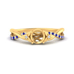 Load image into Gallery viewer, infinity-daisy-floral-semi-mount-sapphire-engagement-ring-in-yellow-gold-FD9986SMRGSABL-NL-YG.jpg
